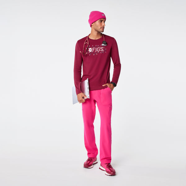 Shocking Pink FIGS Logo Beanie