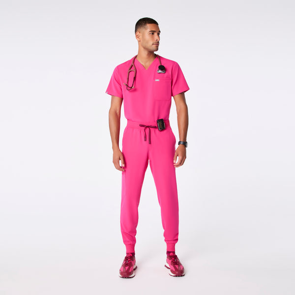 men's Shocking Pink Brey Tall Jogger - Scrub Pant