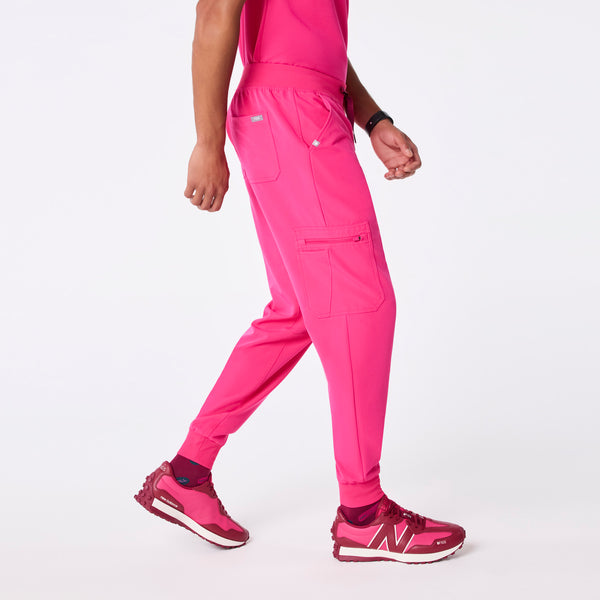 men's Shocking Pink Brey Tall Jogger - Scrub Pant