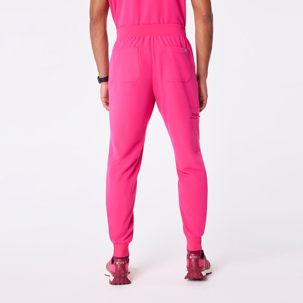 men's Shocking Pink Brey Short Jogger - Scrub Pant