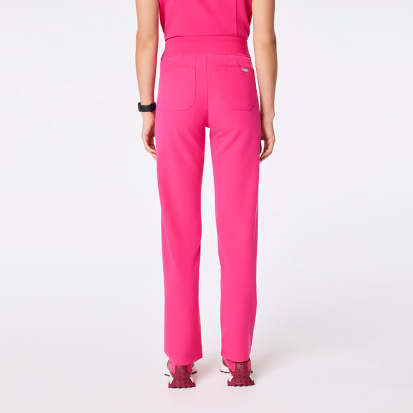 women's Shocking Pink High Waisted Livingston - Basic Scrub Pant™