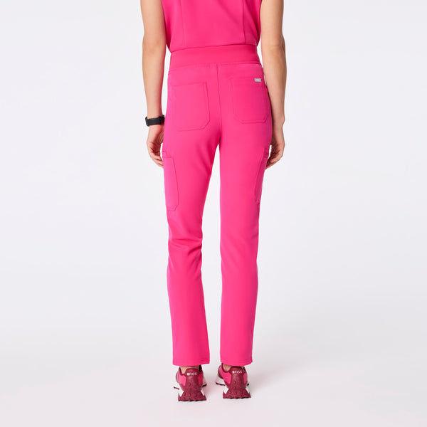 women's Shocking Pink High Waisted Yola - Skinny Scrub Pant™