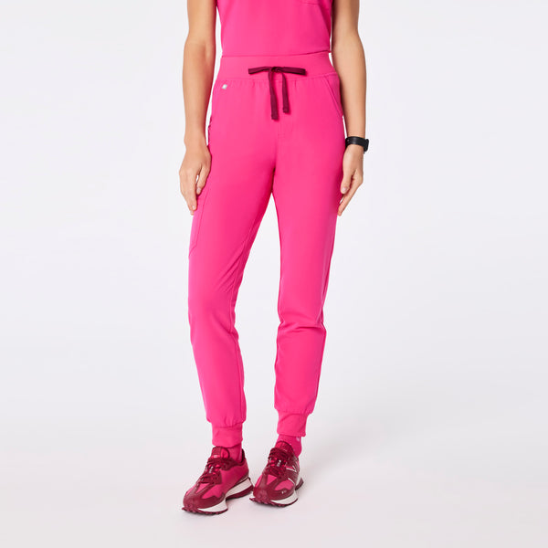 women's Shocking Pink High Waisted Zamora - Tall Jogger Scrub Pant™