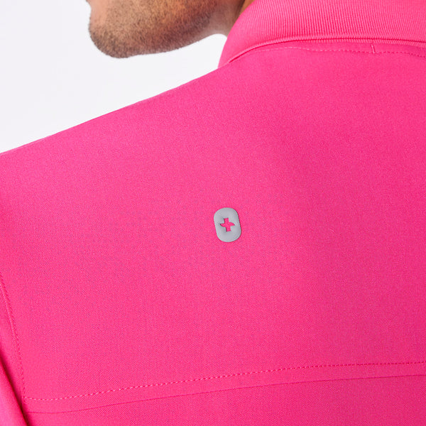 men's Shocking Pink Jasper Polo - Scrub Top