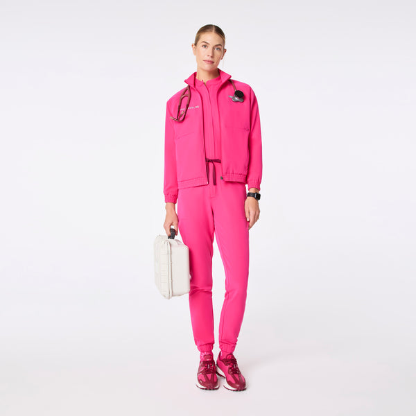 women's Shocking Pink Sydney -  Scrub Jacket