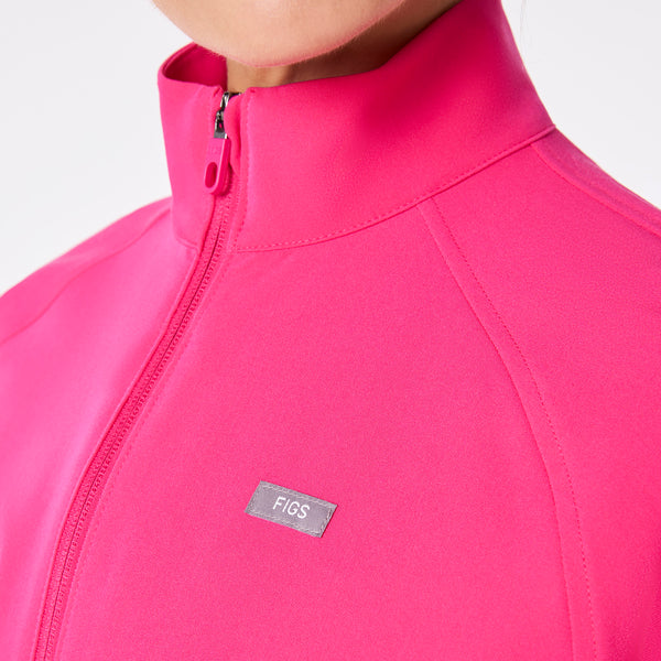 women's Shocking Pink Sydney -  Scrub Jacket