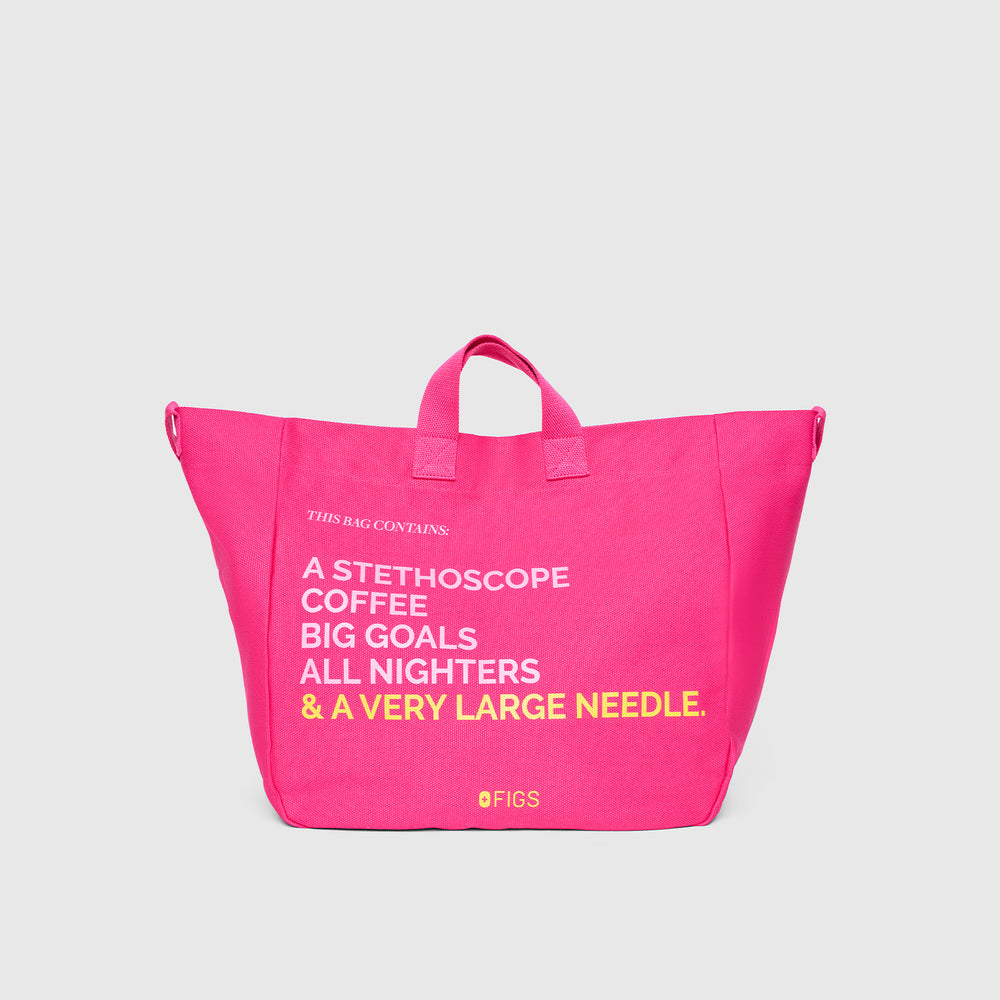 Shocking Pink A Very Large Needle Tote