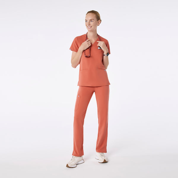 women's Spiced Cider Casma - Three-Pocket Scrub Top™