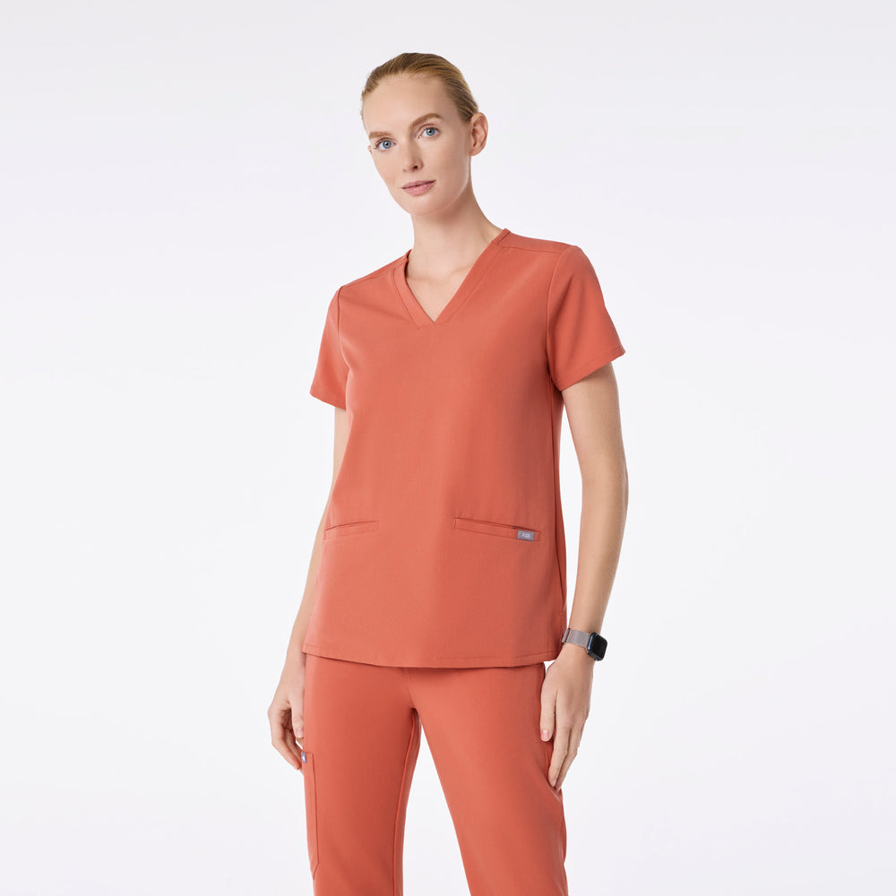 women's Spiced Cider Casma - Three-Pocket Scrub Top™