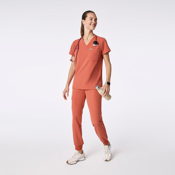 women's Spiced Cider Catarina - One-Pocket Scrub Top™