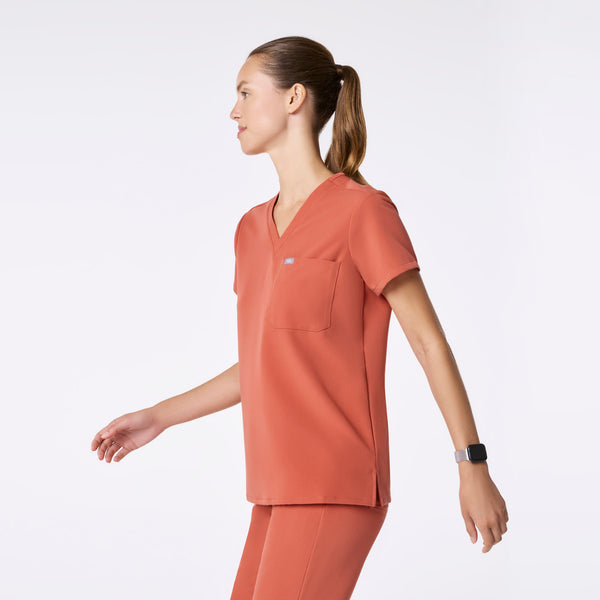 women's Spiced Cider Catarina - One-Pocket Scrub Top™