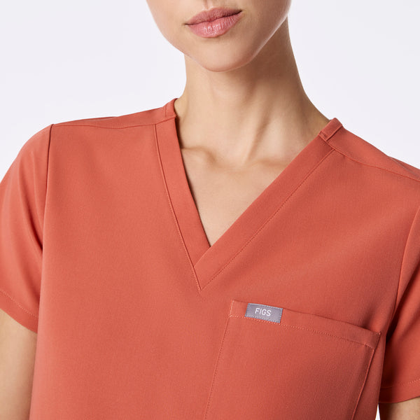 women's Spiced Cider Catarina - One-Pocket Scrub Top™