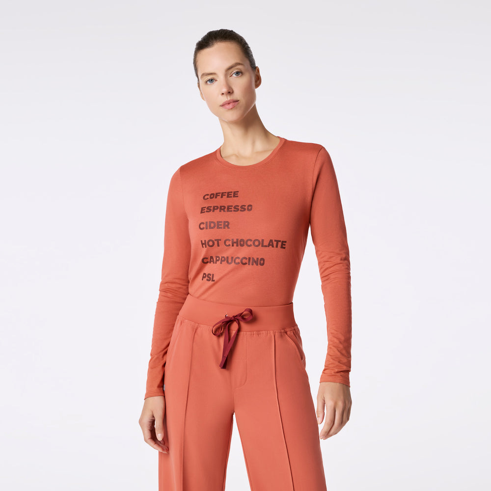 women's Spiced Cider Fall Brews Supersoft - Longsleeve Underscrub