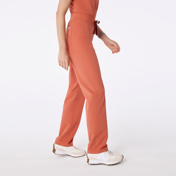 women's Spiced Cider High Waisted Livingston - Petite Basic Scrub Pant™