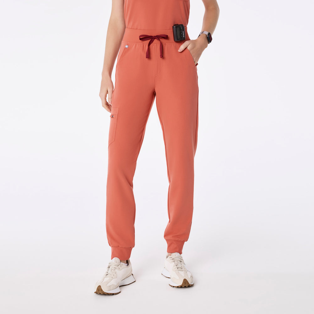women's Spiced Cider High Waisted Zamora - Jogger Scrub Pant™