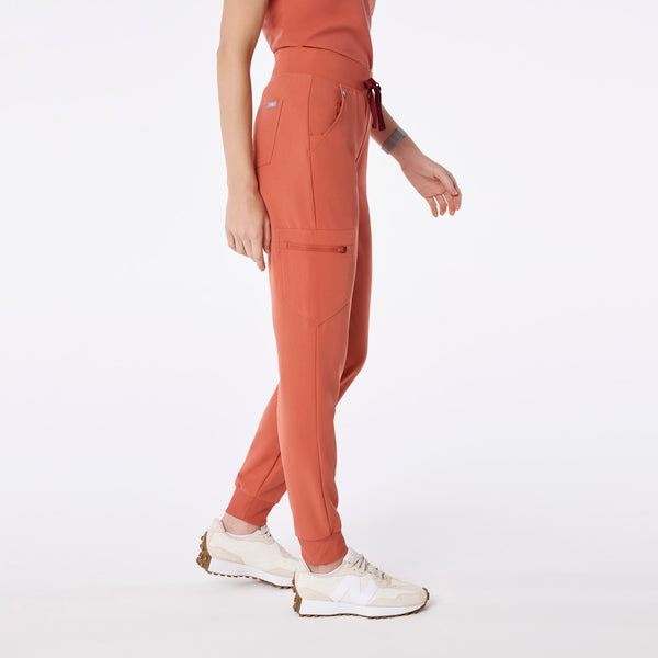 women's Spiced Cider High Waisted Zamora - Tall Jogger Scrub Pant™