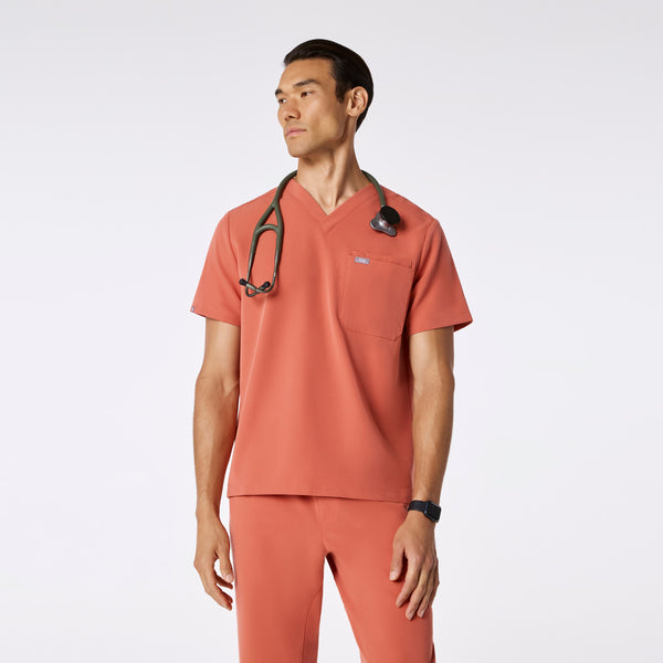 men's Spiced Cider Leon - Three-Pocket Scrub Top™