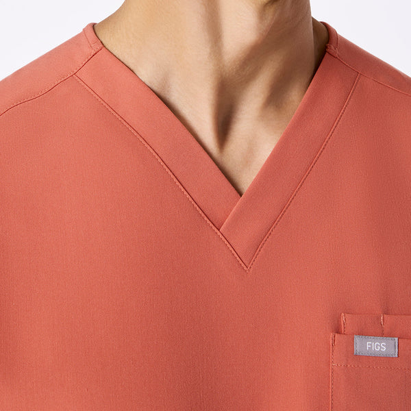 men's Spiced Cider Leon - Three-Pocket Scrub Top™