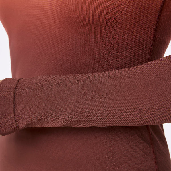 women's Ombre Spiced Cider Salta Seamless - Longsleeve Underscrub
