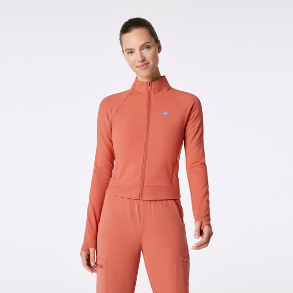 women's Spiced Cider On-Shift ContourKnit Cropped Jacket™
