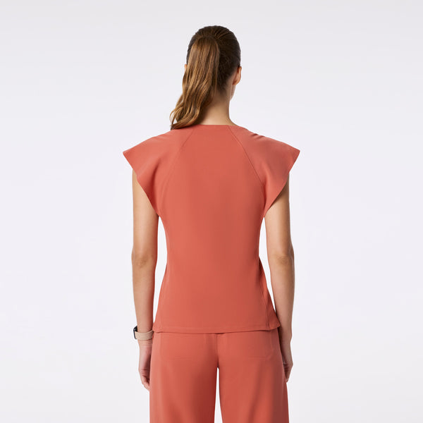 women's Spiced Cider Orillia Slim Scoop Neck - Scrub Top