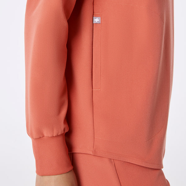 women's Spiced Cider Rafaela Relaxed Longsleeve - Scrub Top