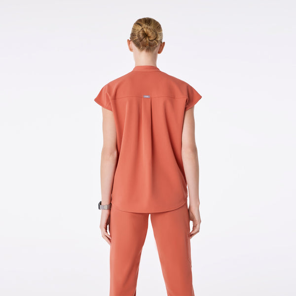 women's Spiced Cider Rafaela - Oversized Scrub Top™