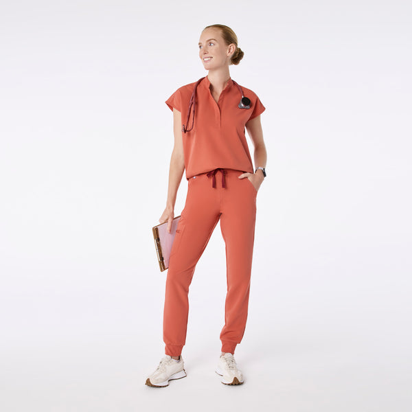 women's Spiced Cider Rafaela - Oversized Scrub Top™