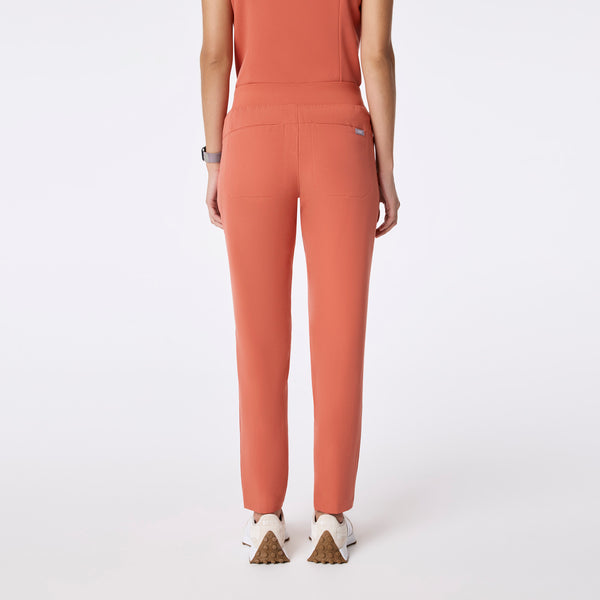 women's Spiced Cider Victoria Slim Tapered - Petite Scrub Pant