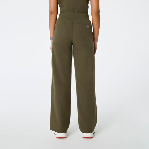 women's Spruce Alexandria Wide Leg Cargo - Petite Scrub Pant