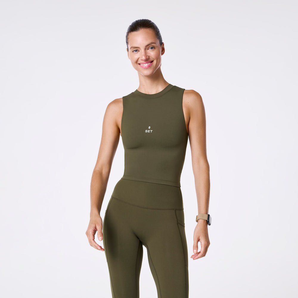 women's Spruce FIGS | SET ACTIVE Breathe Lean Bra®