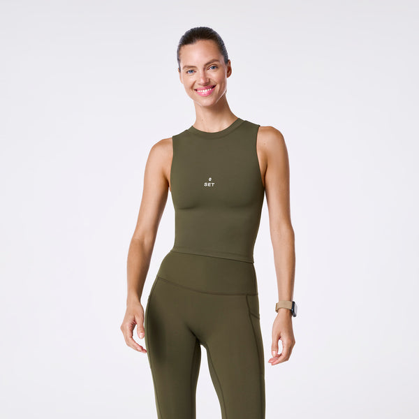 women's Spruce FIGS | SET ACTIVE Breathe Lean Bra®
