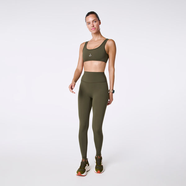 women's Spruce FIGS | SET ACTIVE Breathe Scoop Bra®