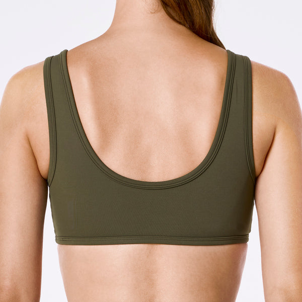 women's Spruce FIGS | SET ACTIVE Breathe Scoop Bra®