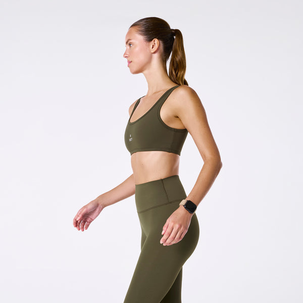 women's Spruce FIGS | SET ACTIVE Breathe Scoop Bra®