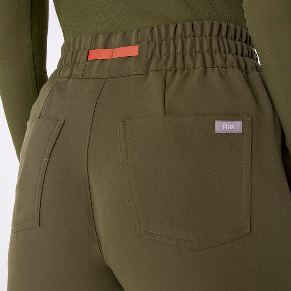 women's Spruce High Waisted Uman Relaxed - Petite Jogger Scrub Pant