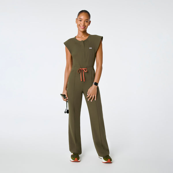 women's Spruce Layton Crewneck Wide Leg - ScrubJumpsuit™