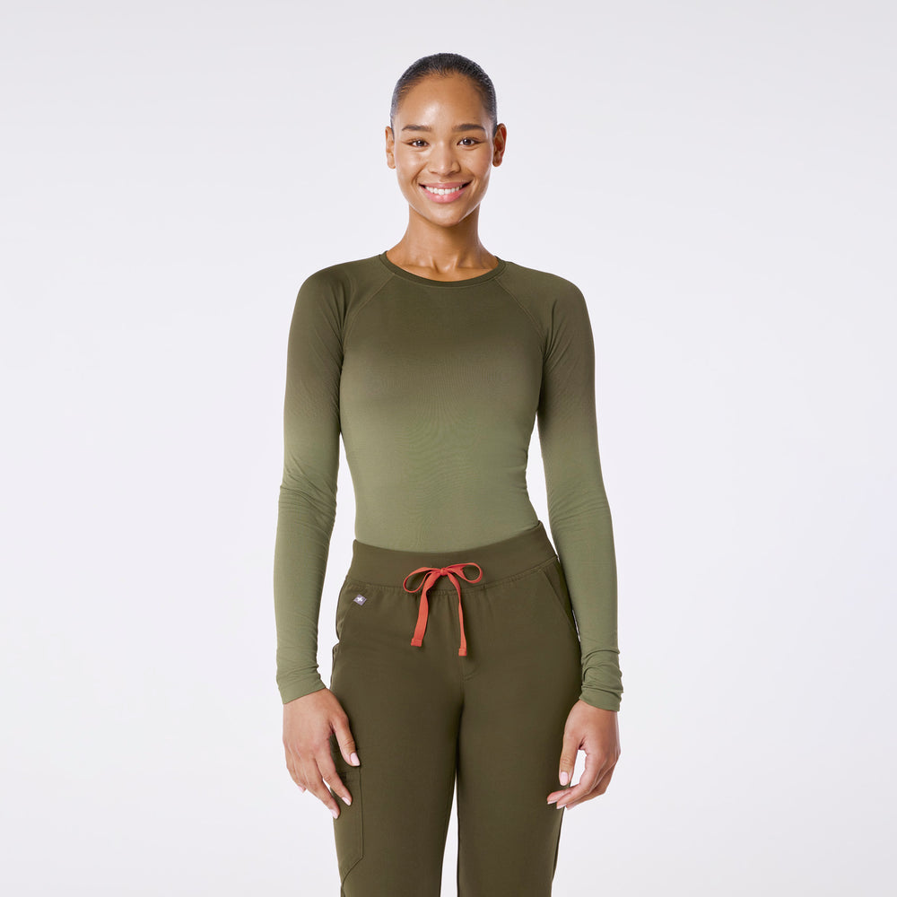 women's Ombre Spruce Salta Seamless - Longsleeve Underscrub