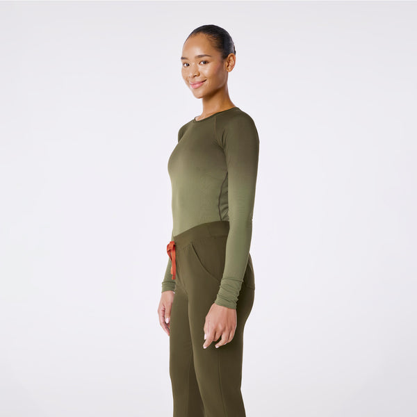 women's Ombre Spruce Salta Seamless - Longsleeve Underscrub
