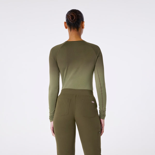 women's Ombre Spruce Salta Seamless - Longsleeve Underscrub