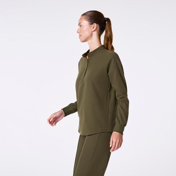 women's Spruce Rafaela Relaxed Longsleeve - Scrub Top