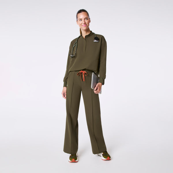 women's Spruce Rafaela Relaxed Longsleeve - Scrub Top