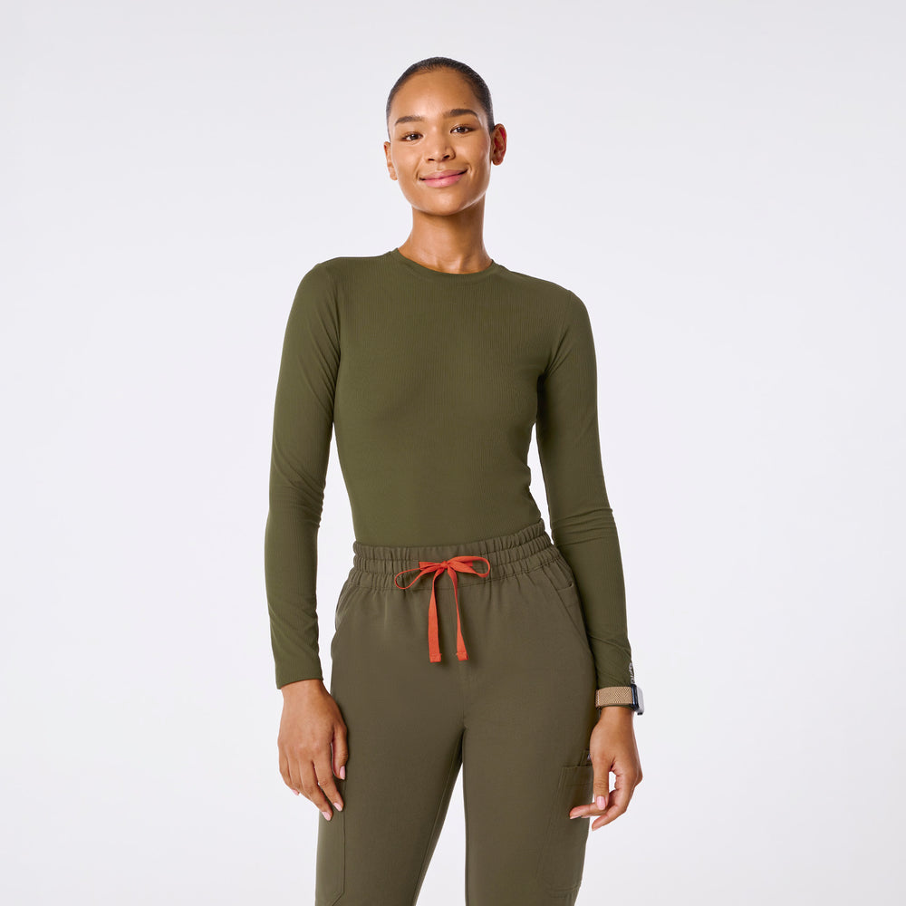 women's Spruce Ribbed - Longsleeve Underscrub