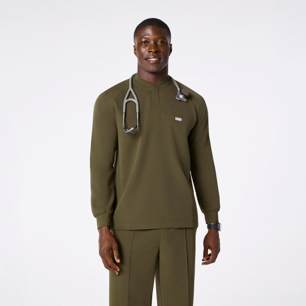 men's Spruce Stratton Henley - Longsleeve Scrub Top