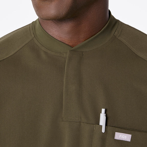 men's Spruce Stratton Henley - Longsleeve Scrub Top