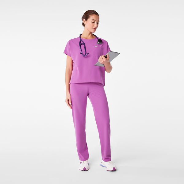 women's Ultraberry Arua Boxy Scoop Neck - Scrub Top