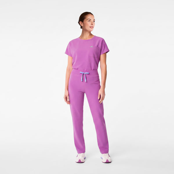 women's Ultraberry Arua Boxy Scoop Neck - Scrub Top