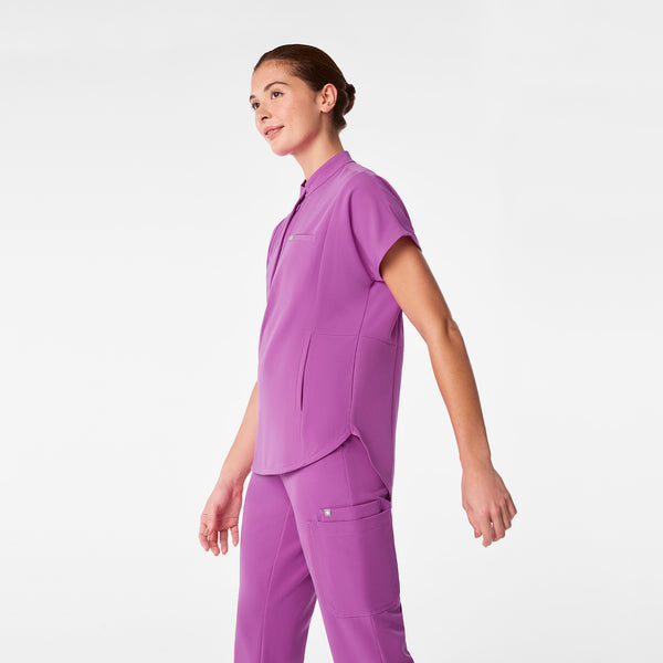women's Ultraberry Montex - Mock Neck Scrub Top