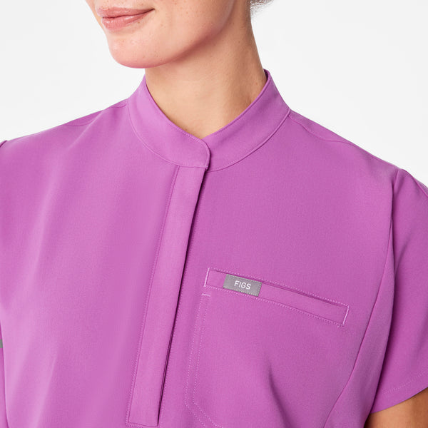 women's Ultraberry Montex - Mock Neck Scrub Top