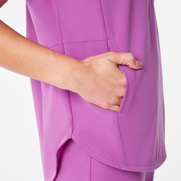 women's Ultraberry Montex - Mock Neck Scrub Top